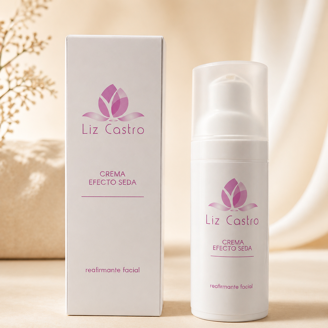 Crema efecto seda reafirmante facial